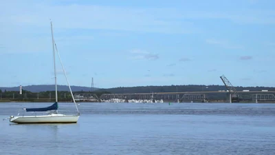 View of the Connecticut River in Old Lyme near its mouth at Long Island Sound.