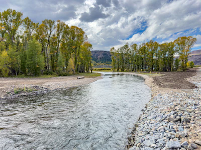 Colorado River water flows through the newly built Colorado River Connectivity Channel west of Granby. Photo: Northern Water
