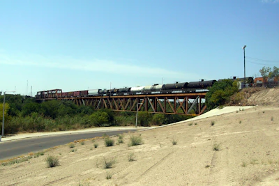 Tex-Mex Railway International Bridge view from Laredo.