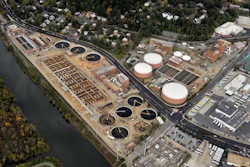 Water Pollution Control Plant Aerial