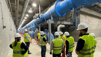 HGSD staff and board tour the Northeast Water Purification Plant, slated to increase treated water production from 80 million gallons per day to 400 MGD.