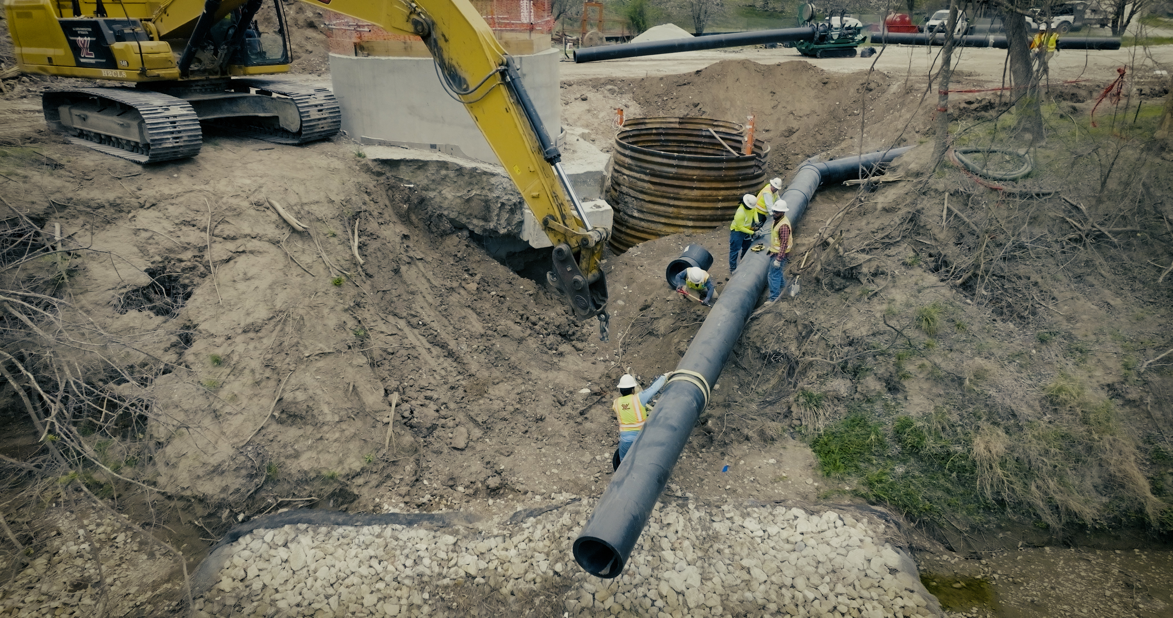 The City of Pflugerville installed a temporary bypass waterline this spring to continue pumping water from the Colorado River into the lake.