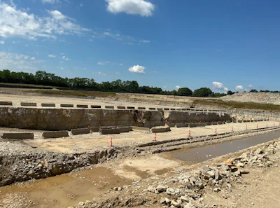 The construction of the new Home Road Water Plant.
