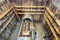 The oversized sewer tunnel infrastructure.