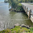 The causeway crossing at Johnson’s Island.