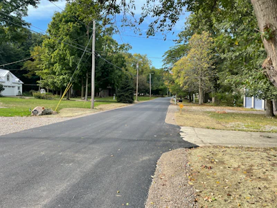 A typical road on the island.