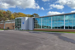 The exterior of the Sugar Creek Water Treatment Plant following completion of the renovation.