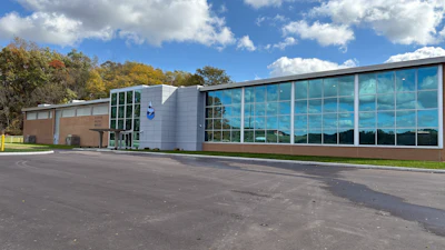 The exterior of the Sugar Creek Water Treatment Plant following completion of the renovation.