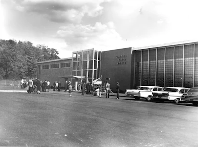 The original Sugar Creek Water Treatment Plant building, constructed in the 1960s.