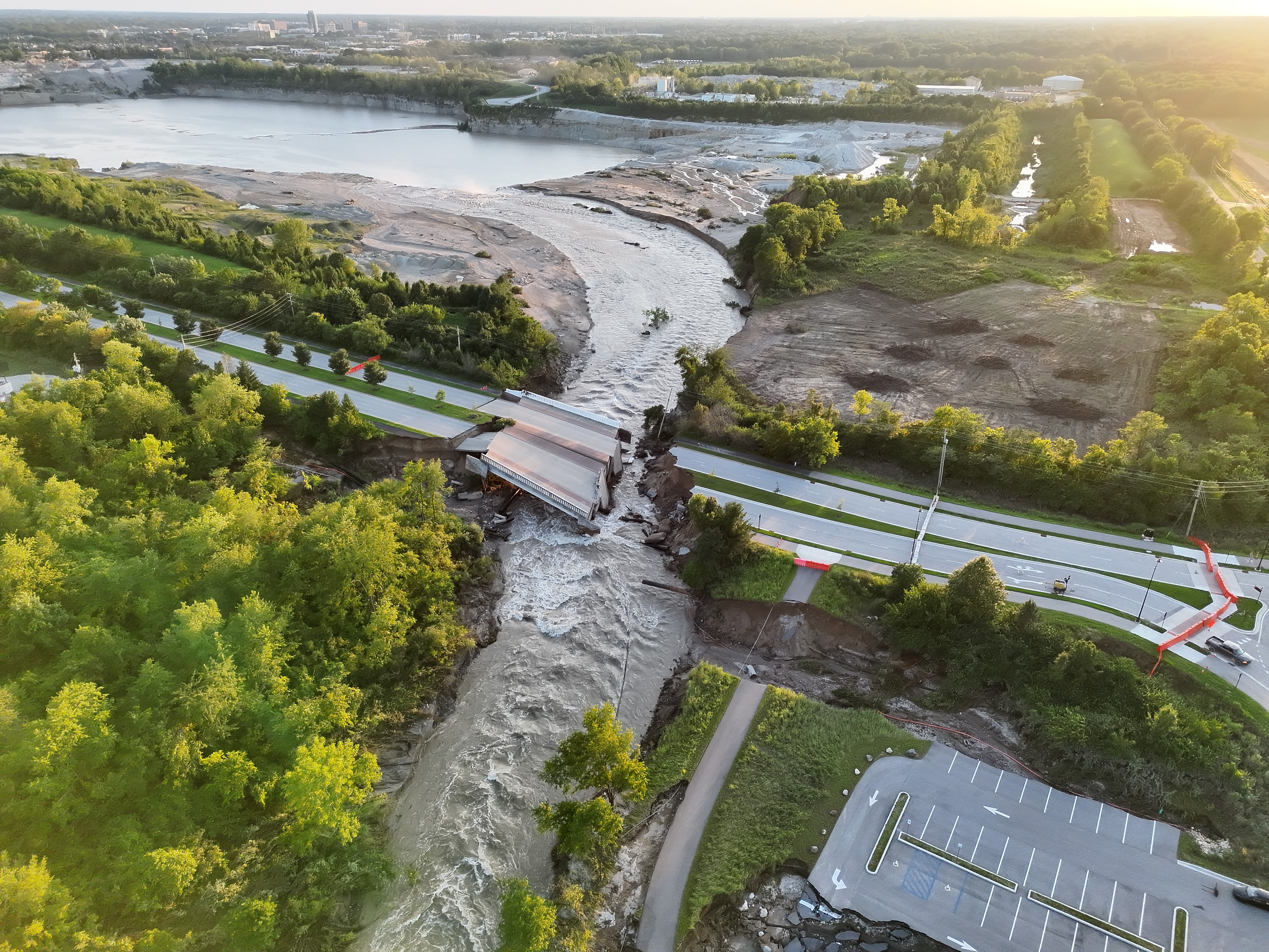 Carmel has invested in resilient infrastructure, but it wasn't equipped to handle more than 11 inches of rain falling in a seven-day period. | Photo by the city of Carmel